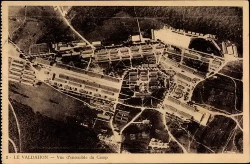 Ak Le Valdahon Doubs, Vue d'ensemble du Camp