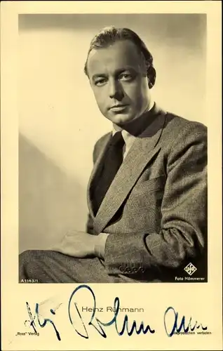 Ak Schauspieler Heinz Rühmann, Portrait