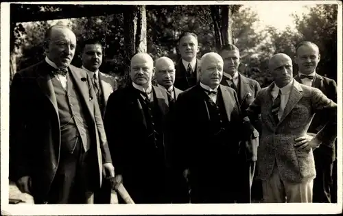 Foto Ak Locarno Kanton Tessin Schweiz, Conferenza di Locarno, Friedenskonferenz 1925, Stresemann