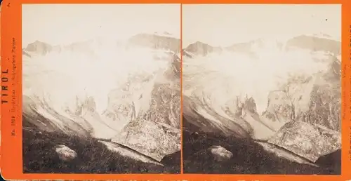 Stereo Foto Tirol, Hochfeiler, Gletscher