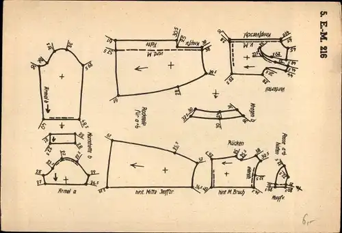 Ak Damenmode, Schnittmuster ABC Schnitt, Hauskittel in Kleiderform