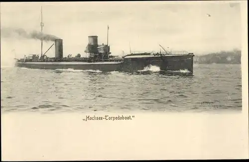 Ak Deutsches Kriegsschiff, SMS S 100, Hochsee Torpedoboot, Kaiserliche Marine