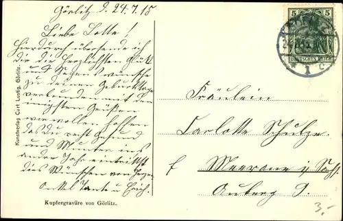 Ak Görlitz in der Lausitz, Finstertor, Straßenansicht, spielende Kinder