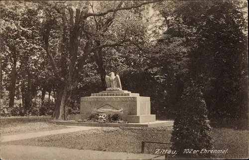 Ak Zittau in Sachsen, 102er Ehrernmal