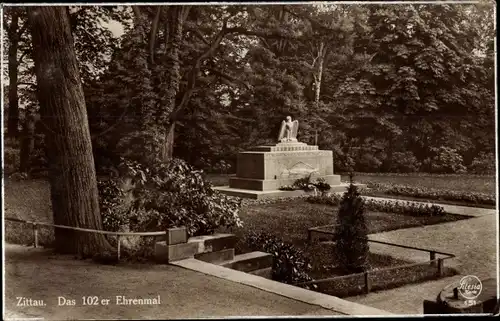 Ak Zittau in Sachsen, Das 102er Ehrenmal