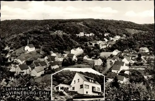 Ak Virneburg in der Eifel, Panorama, Pension Waldeck