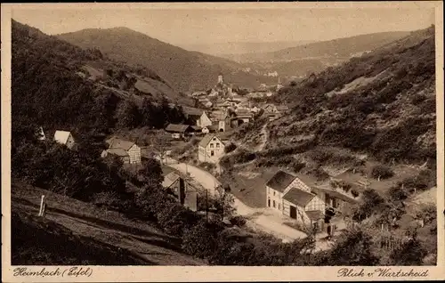 Ak Heimbach in der Eifel, Blick von Wartscheid