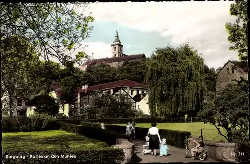 Ak Siegburg im Rhein Sieg Kreis, Partie an den Mühlen