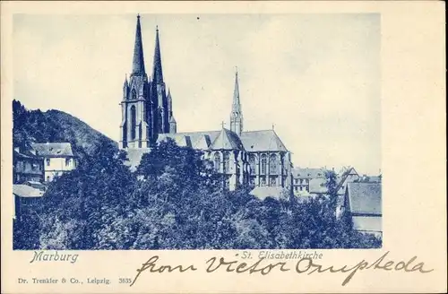 Ak Marburg an der Lahn, St. Elisabethkirche