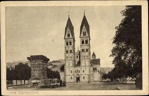 Ak Koblenz am Rhein, Castorkirche