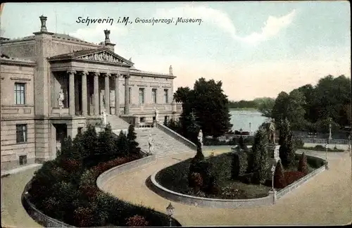 Ak Schwerin in Mecklenburg, Großherzogliches Museum