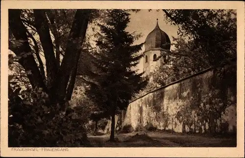 Ak Fraueninsel Chiemsee Oberbayern, Frauengang