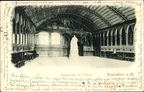 Ak Frankfurt am Main, Kaisersaal im Römer