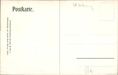 Künstler Ak Hermann, M. Hilla, Stillleben, Eier, Schinken, Auer's Doppelkorn