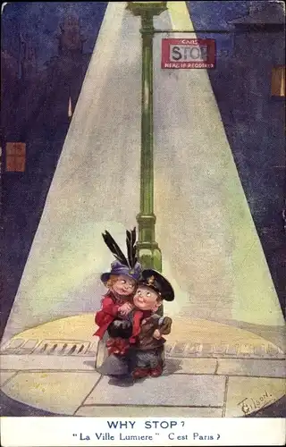 Künstler Ak Gilson, Why Stop, britischer Soldat mit Frau