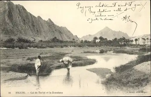 Ak Figuig Oudaghir Algerien, Col de Tarlat et la Zousfana