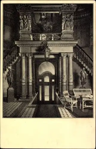 Ak Freyburg an der Unstrut, Der Haupteingang zur Sektkellerei Kloß u. Foerster