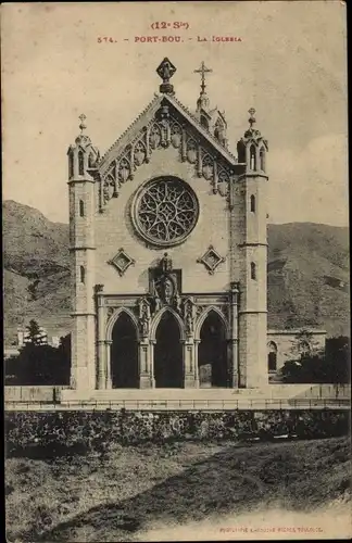 Ak Portbou Port Bou Katalonien. La Iglesia