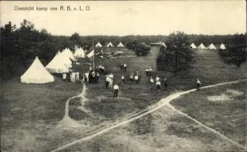 Ak Gilze en Rijen Nordbrabant, Overzicht kamp van R. B. v. L. O.