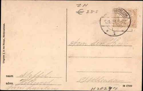 Ak Hellevoetsluis Südholland, Rijksgebouwen, Voornsche Kanaal