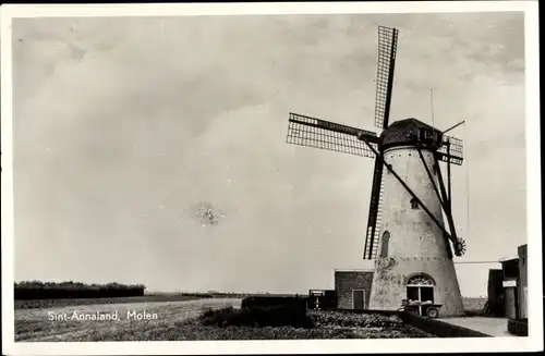 Ak Sint Annaland Zeeland Niederlande, Molen