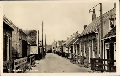 Ak Sint Annaland Zeeland Niederlande, Nieuwstraat