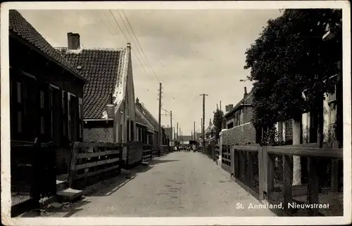 Ak Sint Annaland Zeeland Niederlande, Nieuwstraat
