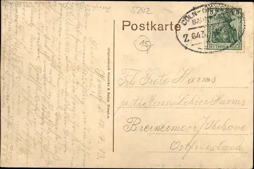 Ak Hennef an der Sieg, Siegpartie mit Blick auf Allner
