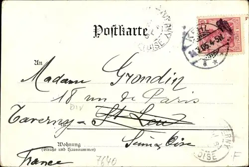 Ak Kehl am Rhein, Hotel, Tram