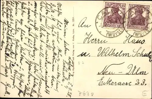 Ak Calw im Nordschwarzwald, Bezirkskrankenhaus