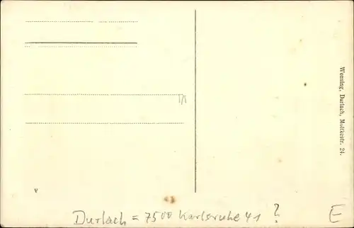 Ak Durlach Karlsruhe in Baden, Wohnhaus