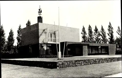 Ak Hulsberg Limburg Niederlande, Gemeentehuis