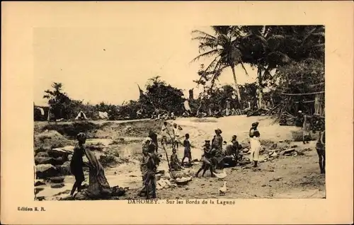 Ak Dahomey Benin, Sur les Bords de la Lagune