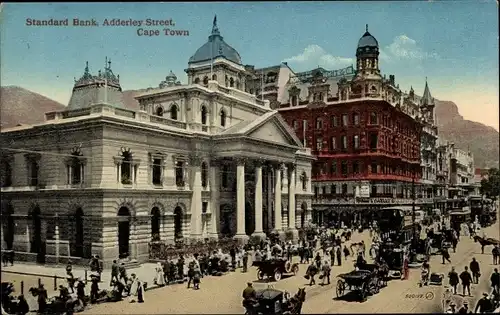 Ak Cape Town Kapstadt Südafrika, Standard Bank, Adderley Street