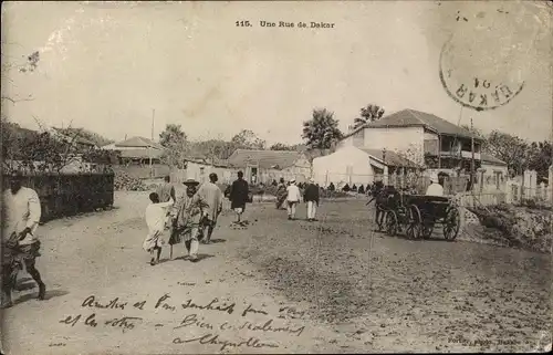 Ak Dakar Senegal, Vue sur la Rue