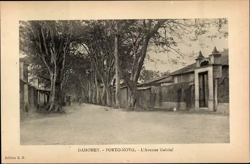 Ak Porto Novo Dahomey Benin, L'Avenue Gabriel