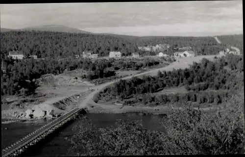 Ak Finnland, Landschaft, Brücke