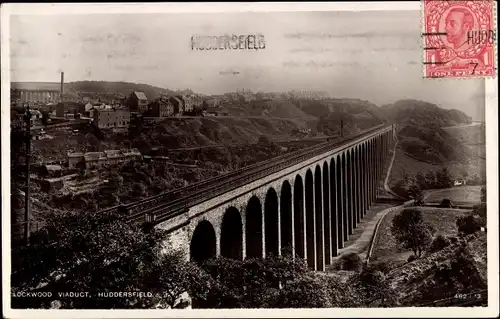 Ak Huddersfield Yorkshire England, Lockwood Viaduct