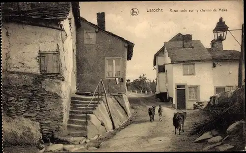 Ak Laroche La Roche en Ardennes Wallonien Luxemburg, Vieux coin sur le chemin de Maka