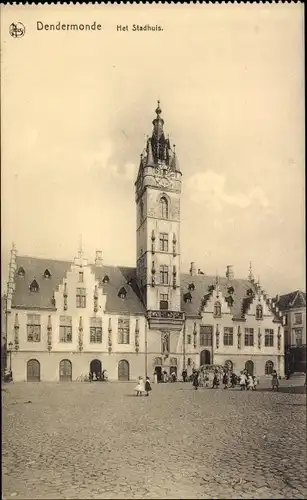 Ak Dendermonde Termonde Ostflandern, Het Stadhuis