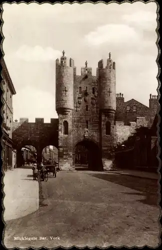Ak York Yorkshire England, Micklegate Bar