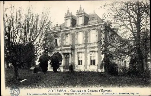 Ak Sottegem Zottegem Ostflandern, Chateau des Comtes d'Egmont
