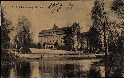 Ak Niemodlin Falkenberg Oberschlesien, Schloss Falkenberg