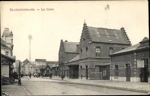 Ak Blankenberghe Blankenberge Westflandern, Bahnhof, la Gare