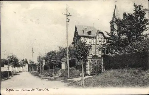 Ak Spa Wallonien Lüttich, Avenue du Tonnelet