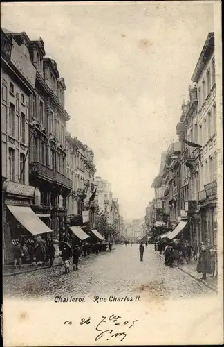 Ak Charleroi Wallonien Hennegau, Rue Charles II