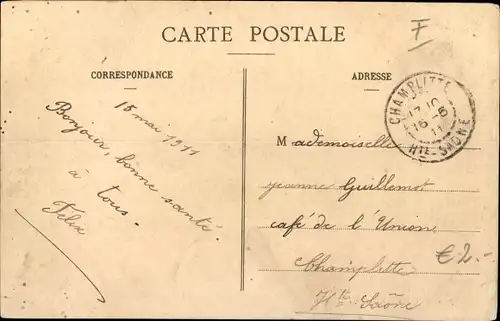 Ak Dijon Côte d’Or, Vue générale prise de l'Eglise St. Michel