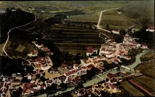 Ak Gloggnitz in Niederösterreich, Blick auf den Ort