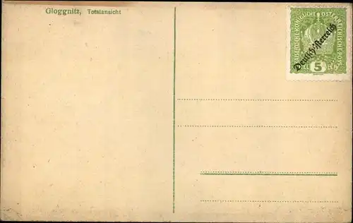 Ak Gloggnitz in Niederösterreich, Blick auf den Ort