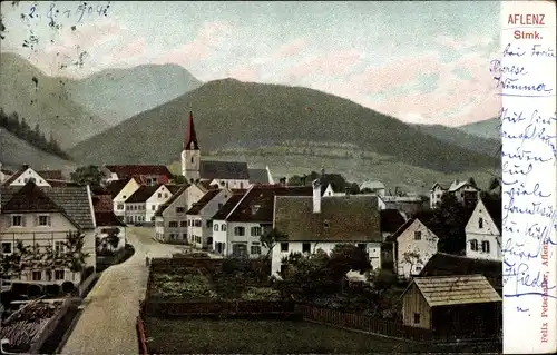 Ak Aflenz Steiermark, Blick auf den Ort